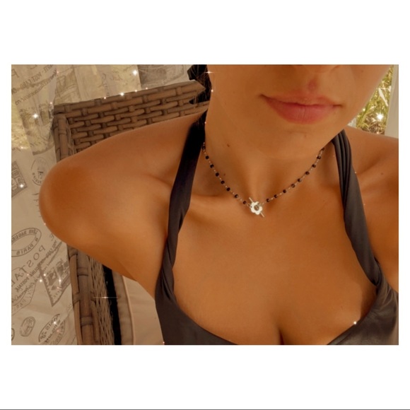 Pretty Bird Toggle Silver & Black choker - Picture 6 of 10